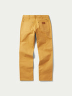 Suntan ranch hand dungaree pants with belt loops and front pockets