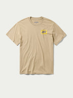 Khaki T-shirt with small chest Schaefer Outfitters logo