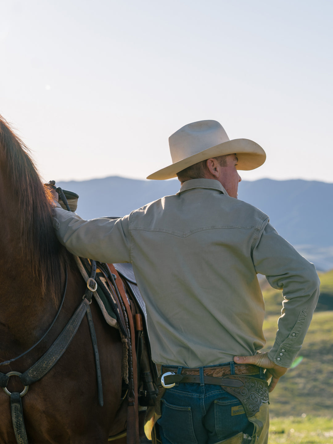 Western Denim Snap Shirt - Schaefer Outfitter