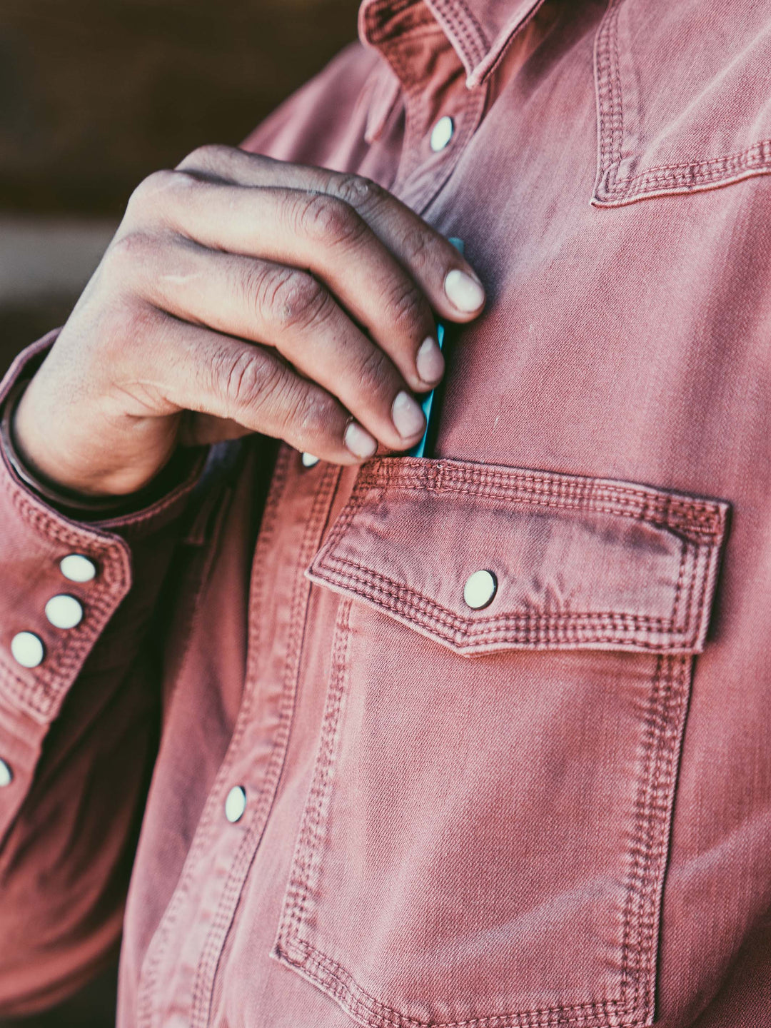 Western Denim Snap Shirt - Schaefer Outfitter