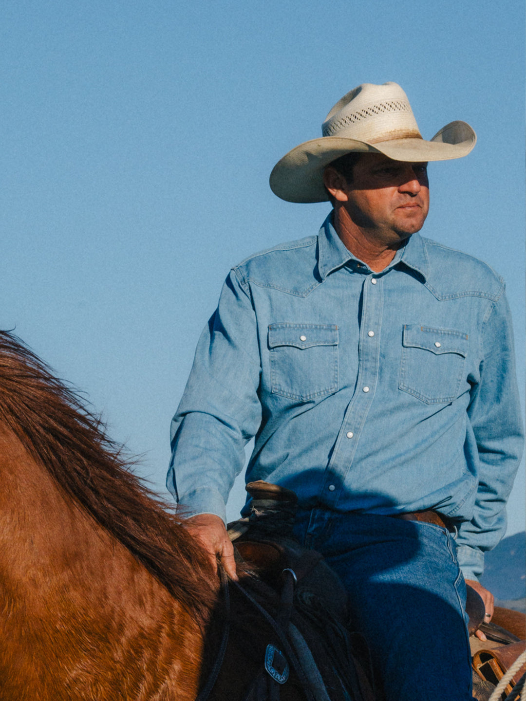 Classic Western Denim Snap Shirt - Schaefer Outfitter