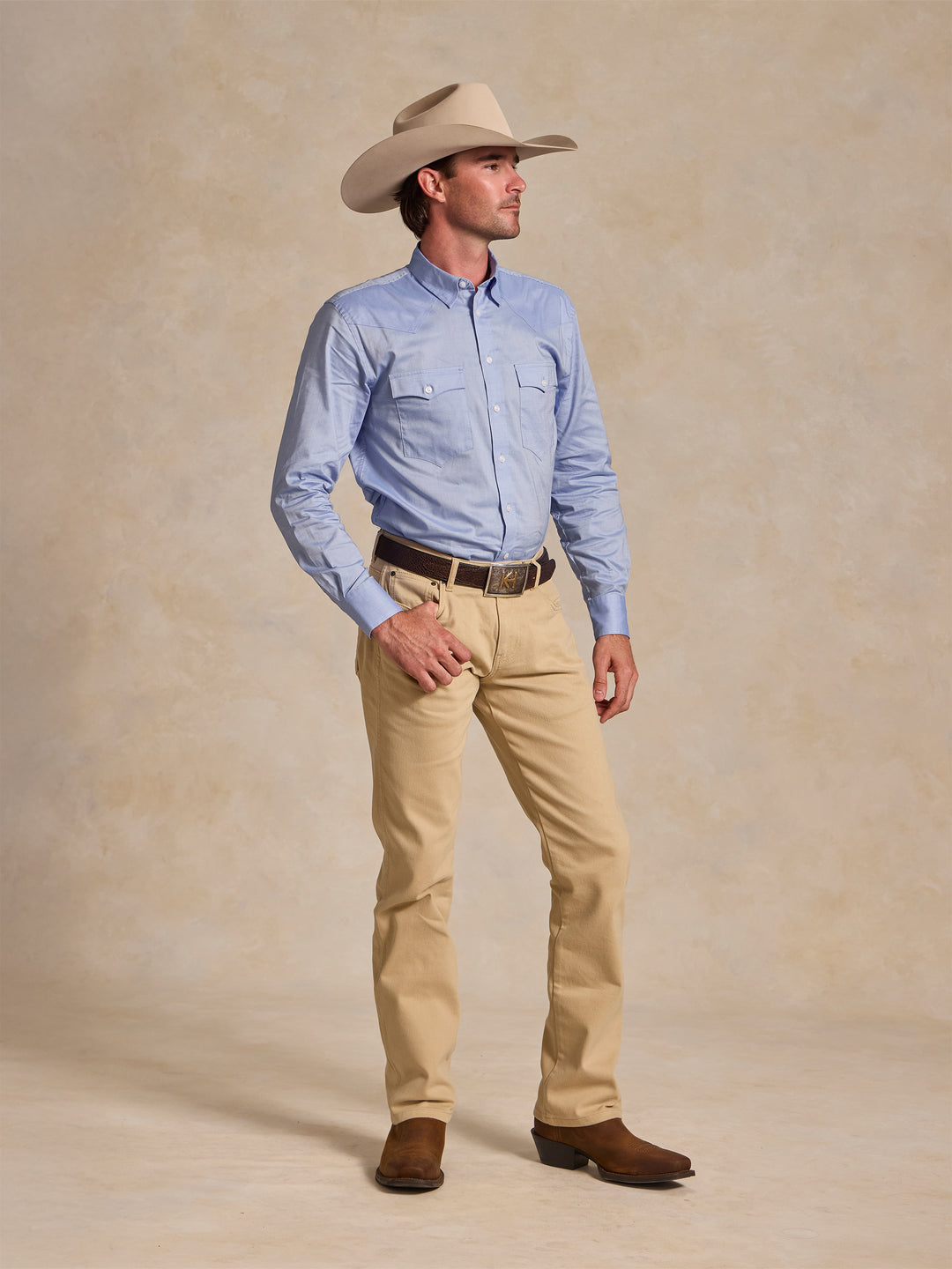 Classic Western Pinpoint Button-Down - Schaefer Outfitter