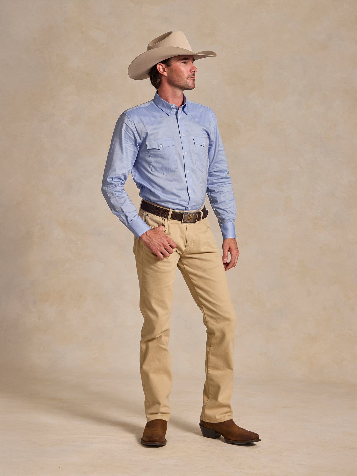 Classic Western Pinpoint Button-Down - Schaefer Outfitter