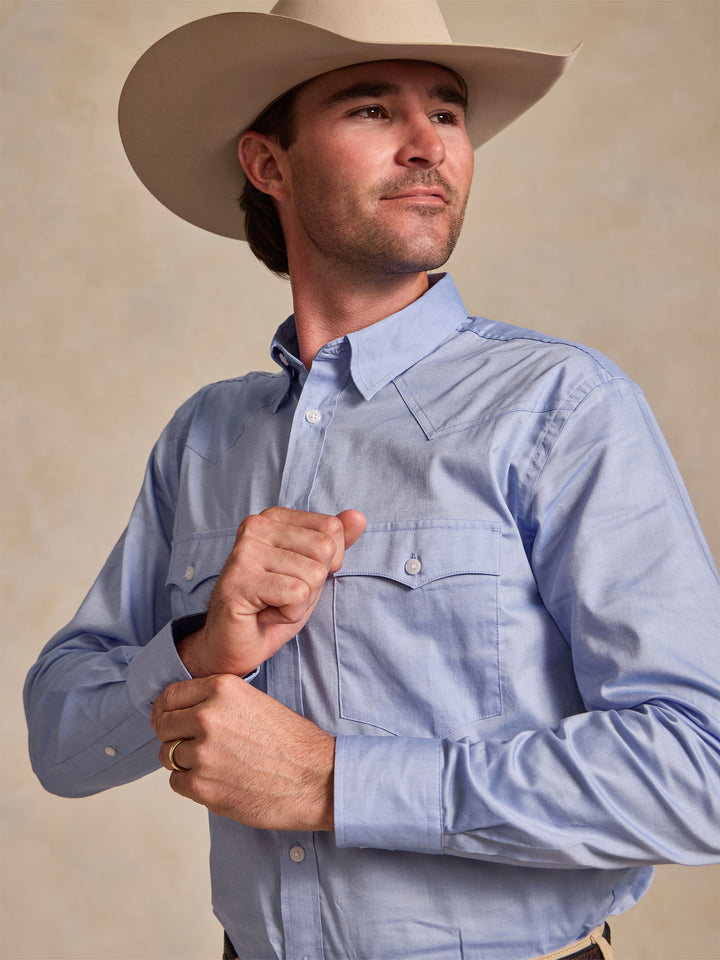 Classic Western Pinpoint Button-Down - Schaefer Outfitter