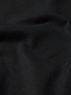 Black woven button-down shirt fabric