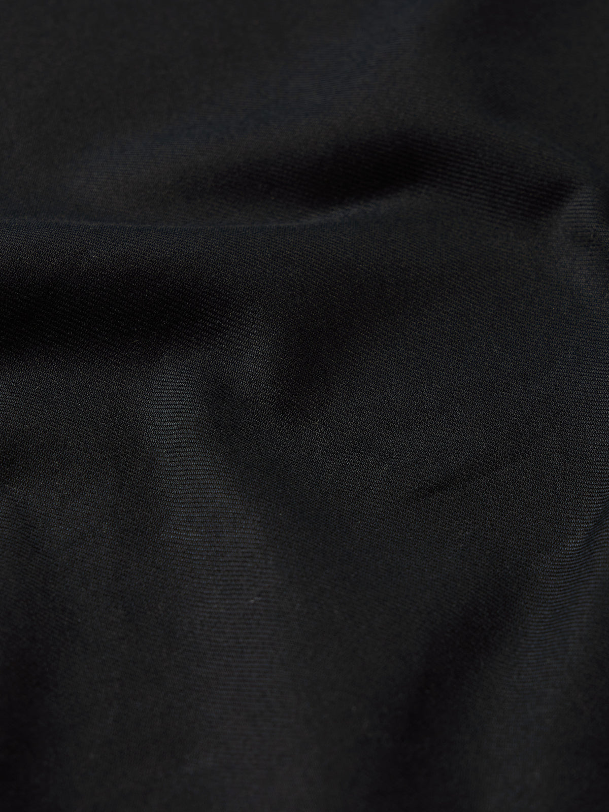 Black woven button-down shirt fabric