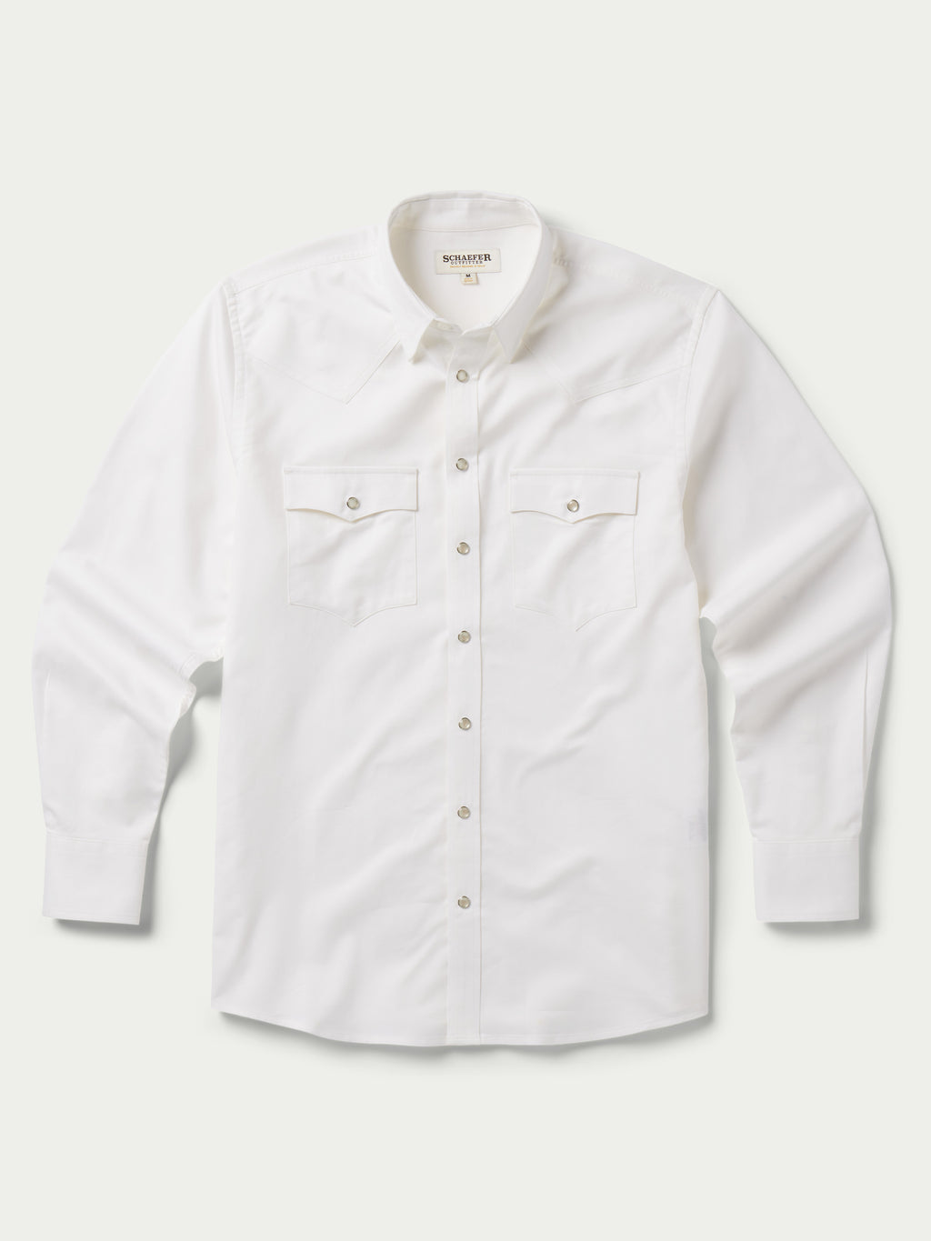 White western button-down shirt with two chest pockets and snap front