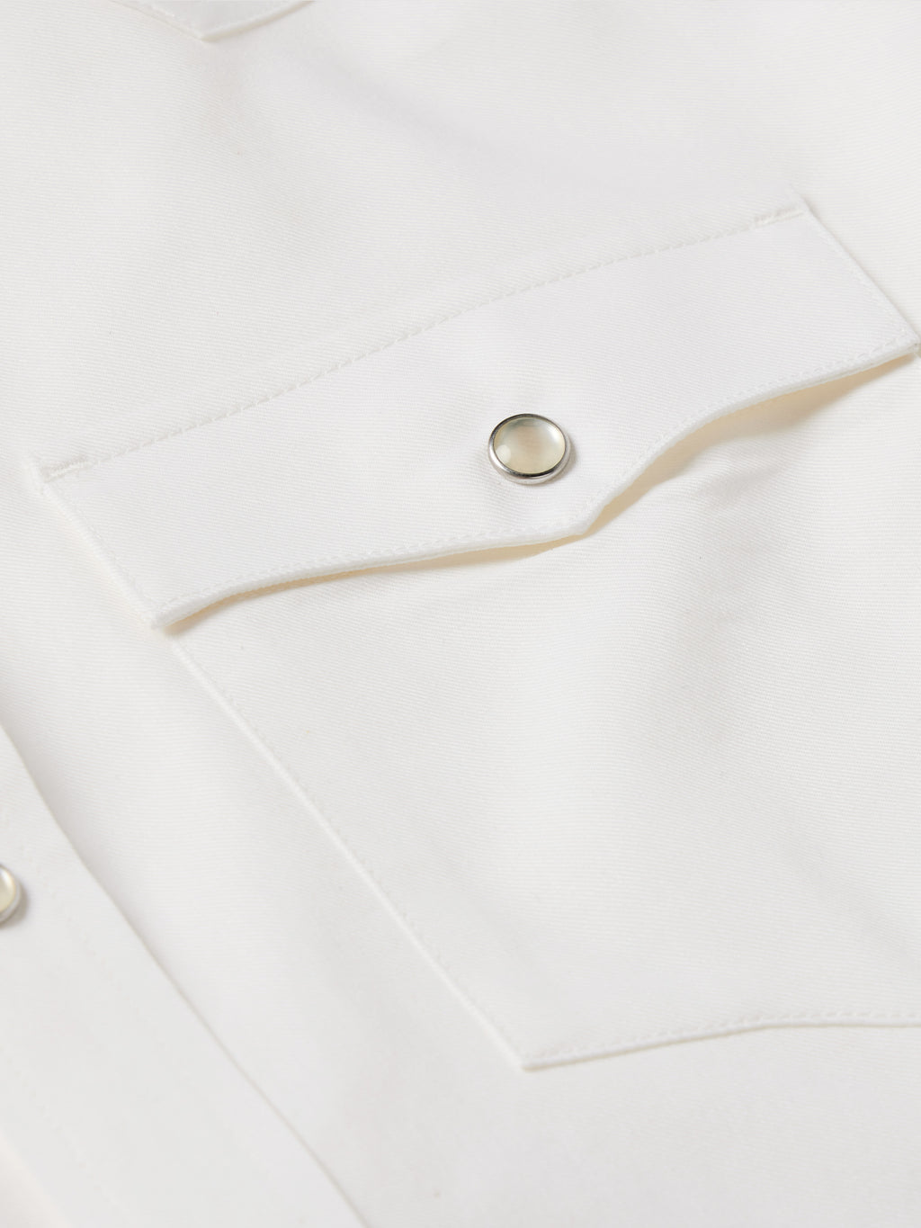 White western button-down shirt front placket with snap button