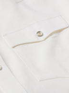 White western button-down shirt front placket with snap button