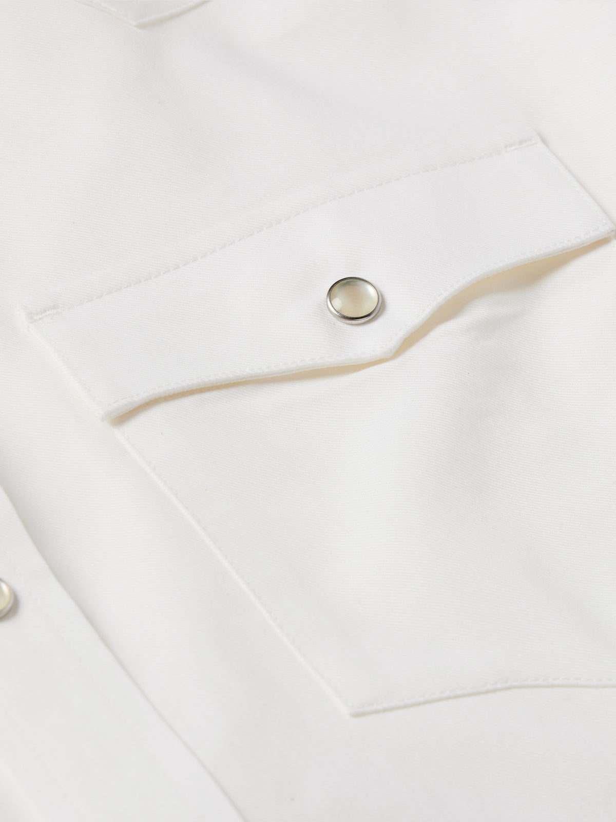 White western button-down shirt front placket with snap button