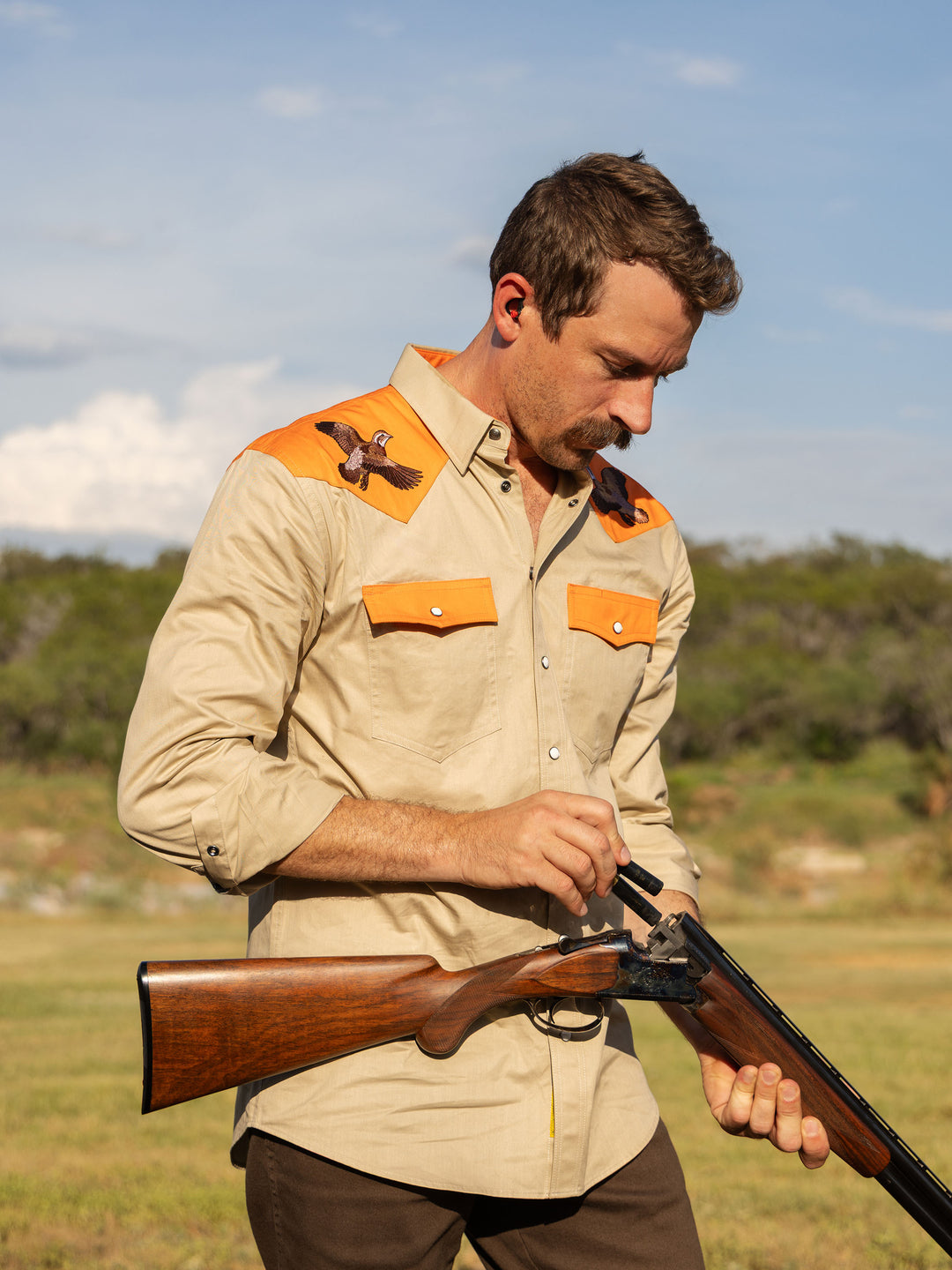 Slub Twill Shirt with Snaps - Schaefer Outfitter