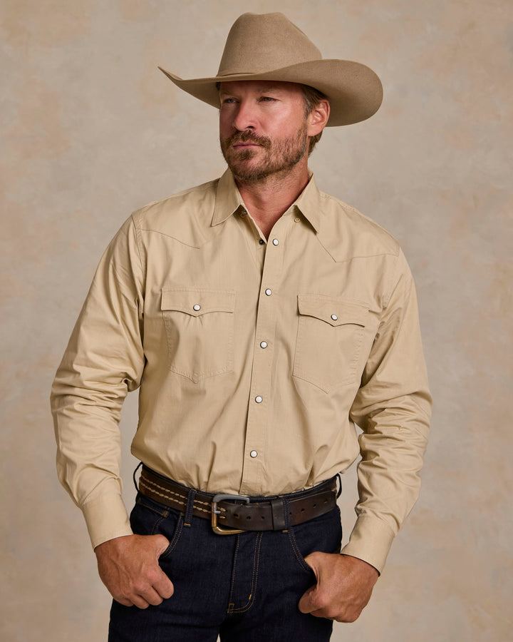 Slub Twill Shirt with Snaps - Schaefer Outfitter