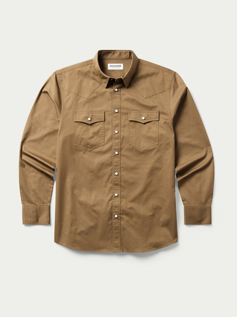 SLUB TWILL SHIRT WITH SNAPS - Schaefer Outfitter