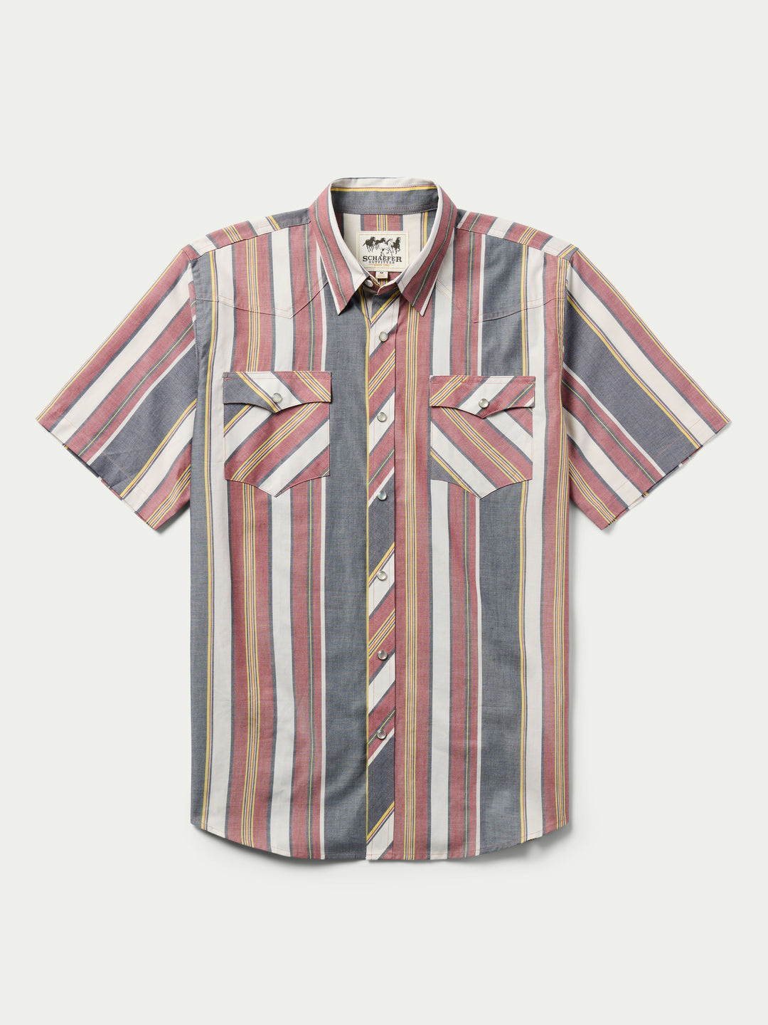 SHORT SLEEVE VINTAGE COTTON PEARL SNAP - Schaefer Outfitter