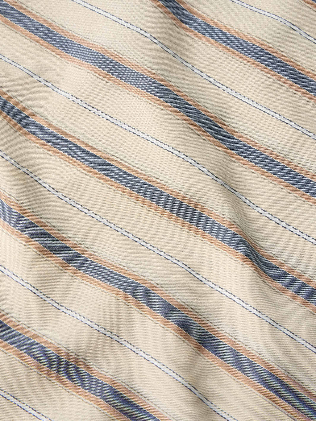 Striped cotton fabric for short-sleeve pearl-snap shirt