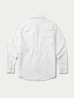 White western snap button guide shirt with back yoke detail and two snap cuffs