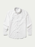 White western snap button guide shirt with two chest flap pockets and button front