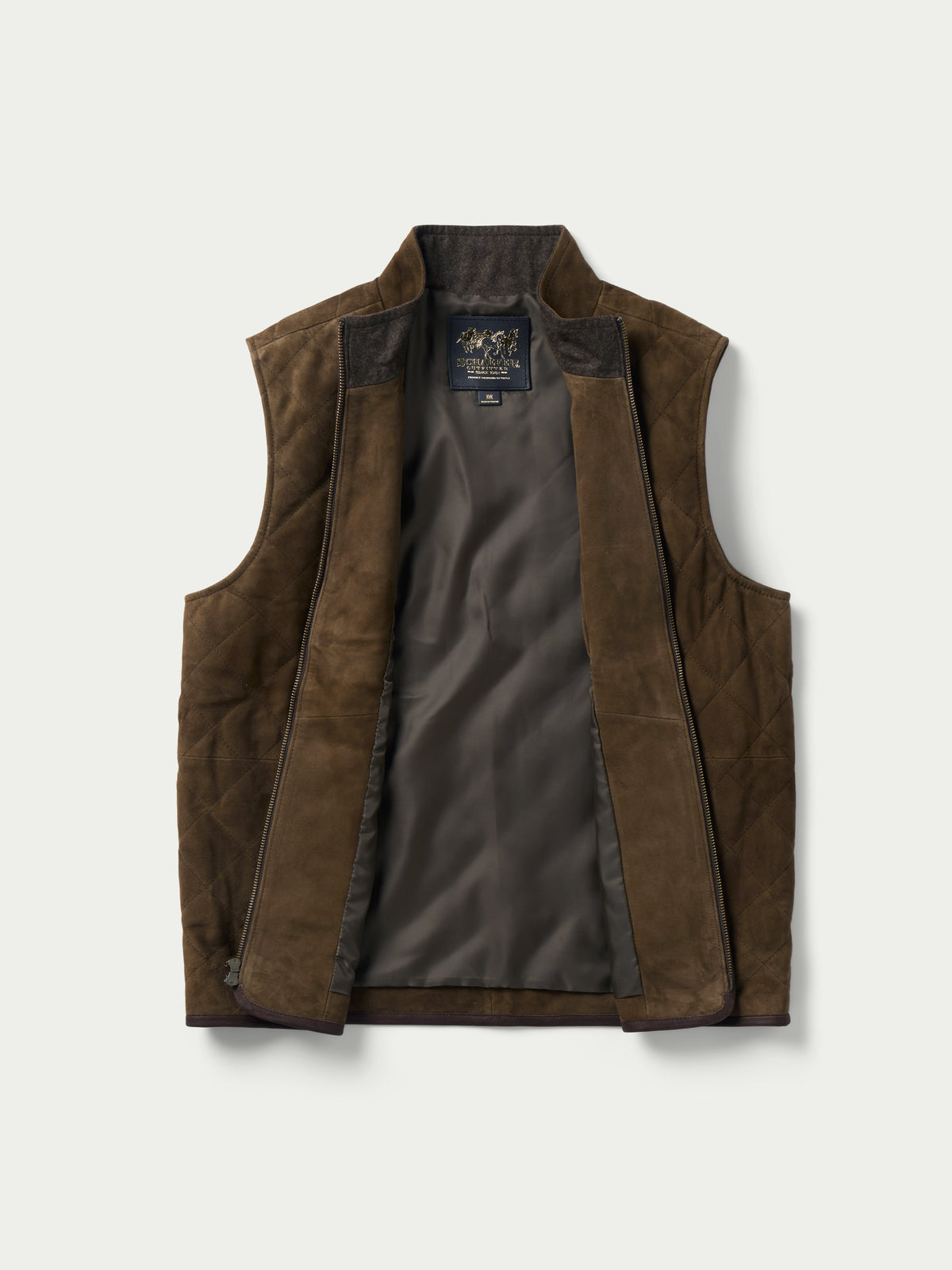 STOCKTON QUILTED SUEDE VEST - Schaefer Outfitter