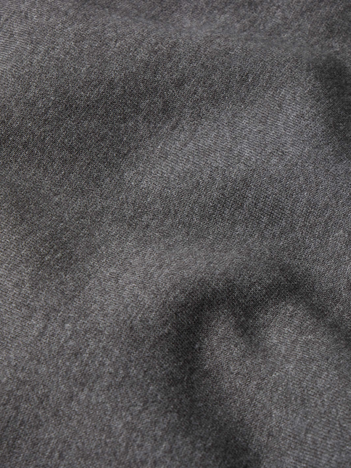 Heather charcoal heathered fabric close-up with fine texture