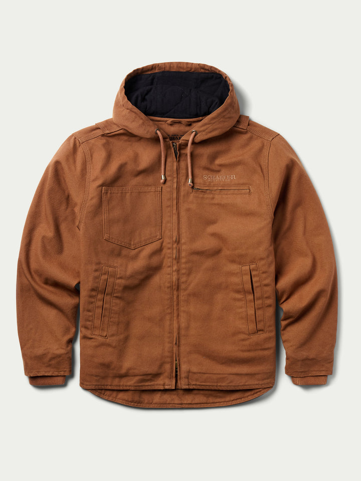 Hooded Zip Canvas Jacket - Schaefer Outfitter