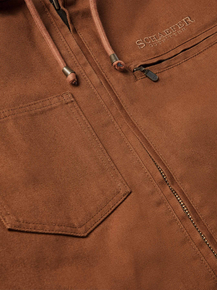 Hooded Zip Canvas Jacket - Schaefer Outfitter
