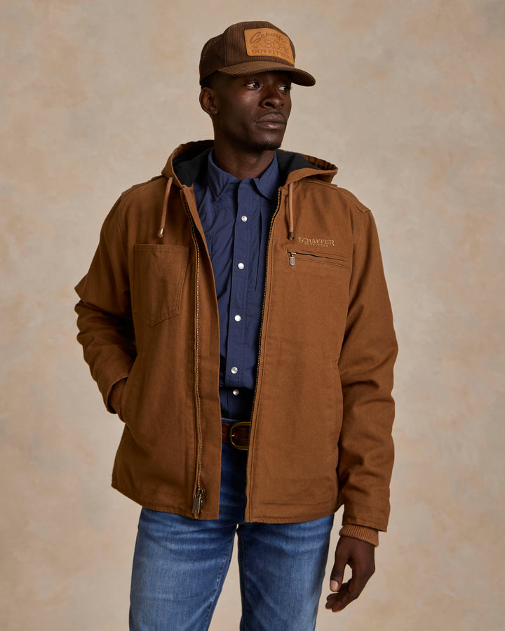 Hooded Zip Canvas Jacket - Schaefer Outfitter