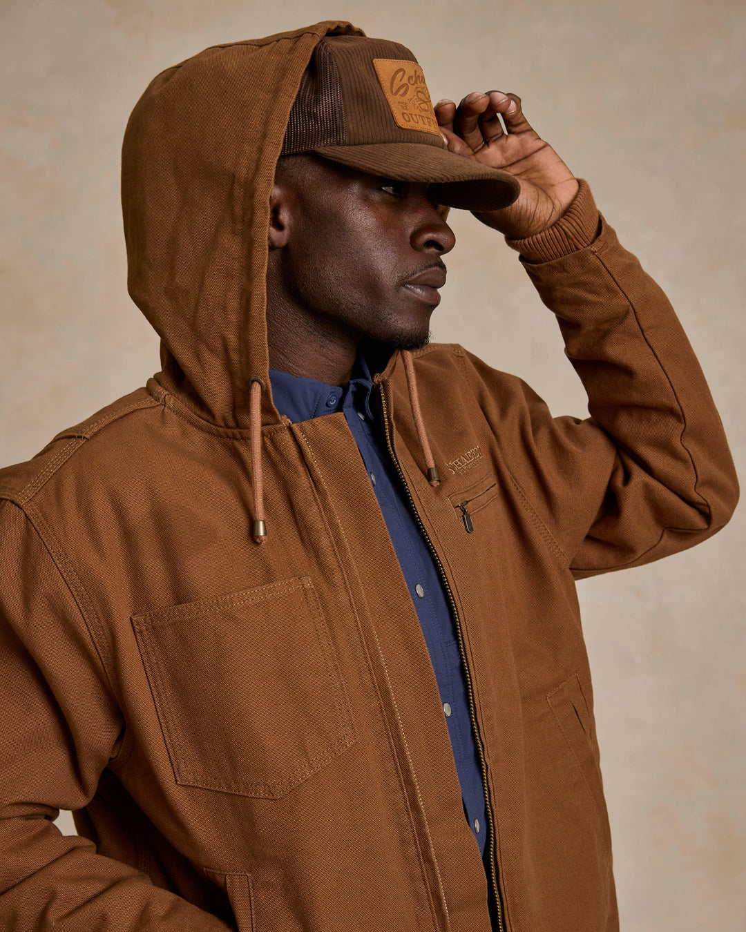 Hooded Zip Canvas Jacket - Schaefer Outfitter
