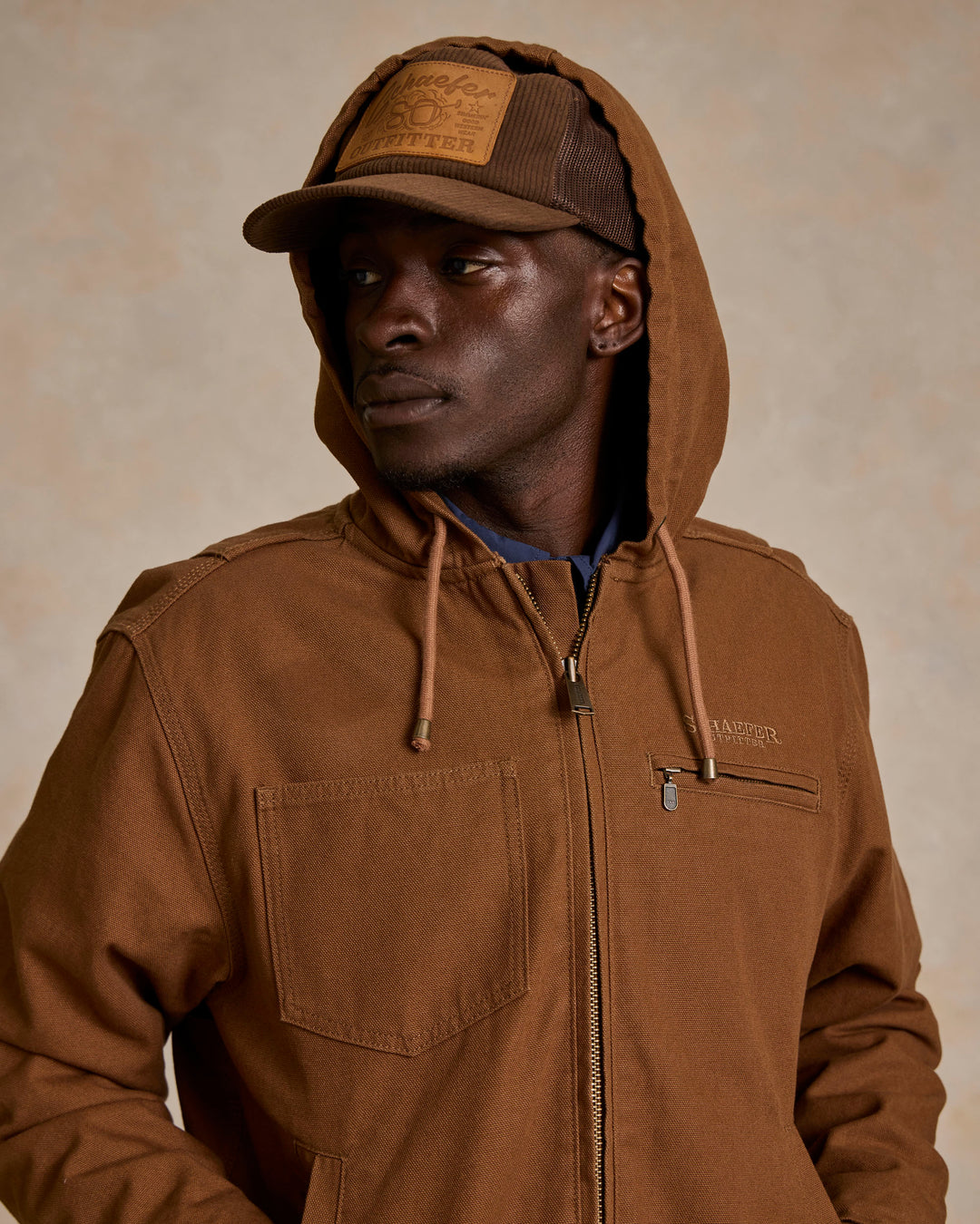 Hooded Zip Canvas Jacket - Schaefer Outfitter