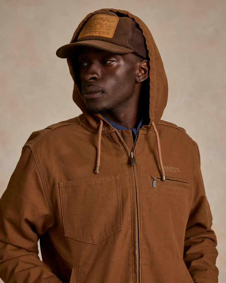 Hooded Zip Canvas Jacket - Schaefer Outfitter