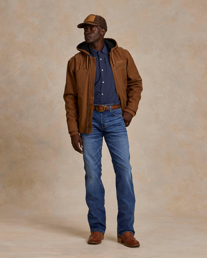 Hooded Zip Canvas Jacket - Schaefer Outfitter