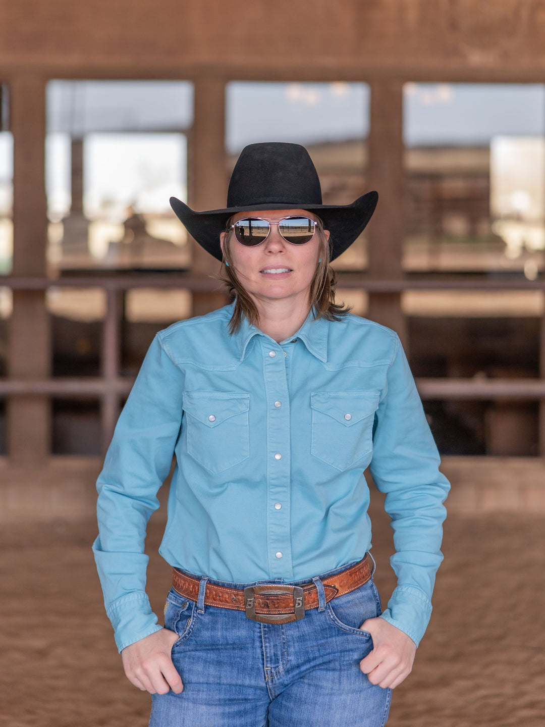Women's Western Denim Snap Shirt - Schaefer Outfitter