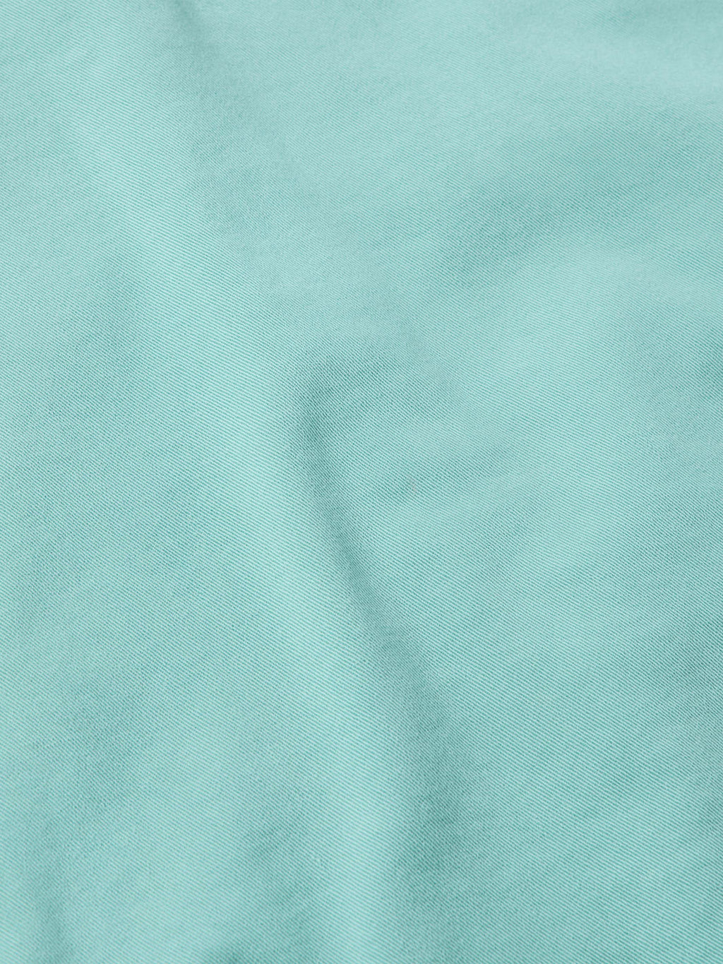 Turquoise denim fabric swatch for women's snap shirt