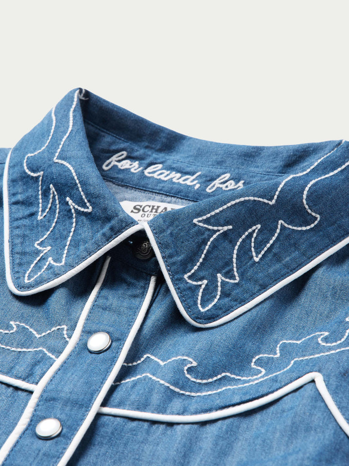 WOMEN'S EMBROIDERED DALE SHIRT - Schaefer Outfitter