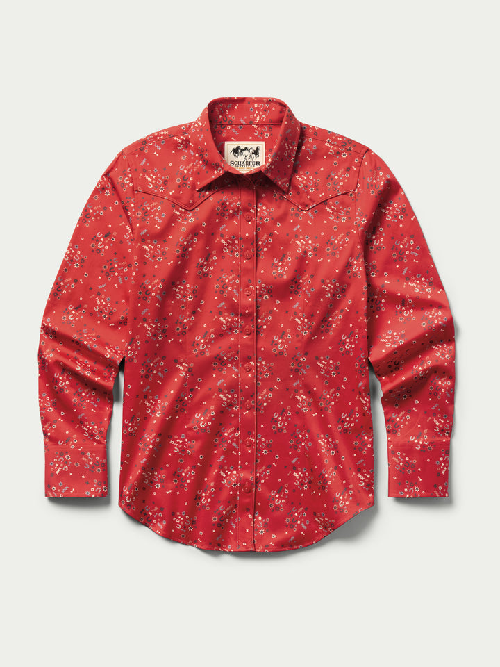 WOMEN'S PRINTED REATA SHIRT - Schaefer Outfitter
