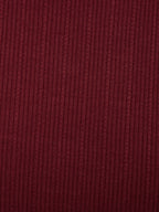 Wine ribbed knit fabric texture close-up