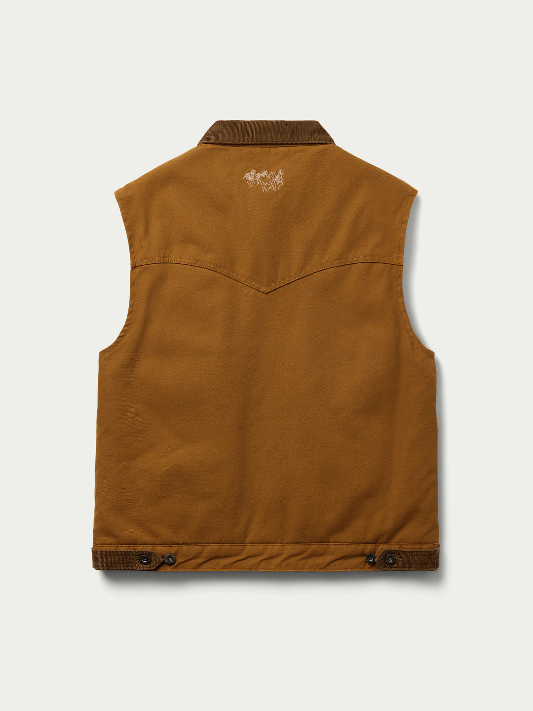 Zip Canvas Vest With Sherpa Lining - Schaefer Outfitter