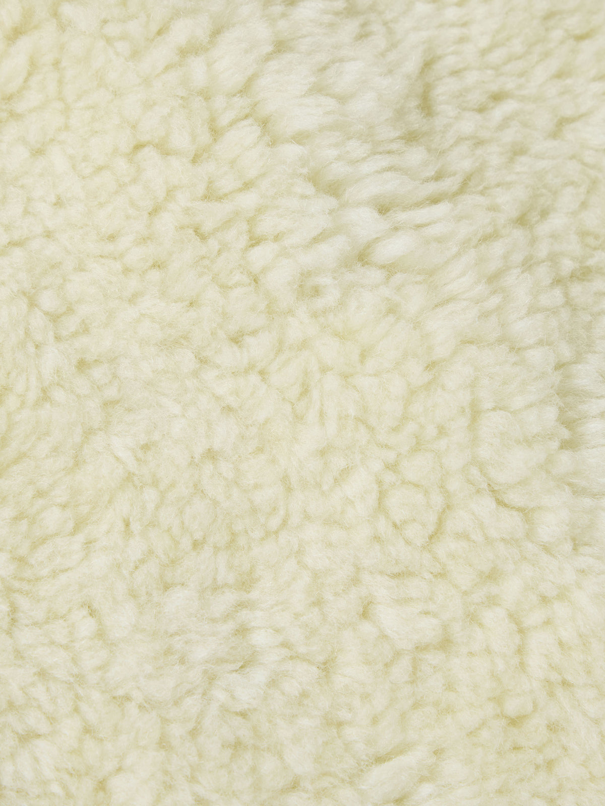 Cream sherpa lining fabric close-up