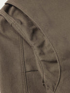 Stone canvas ranch jacket sleeve and curved seam detail