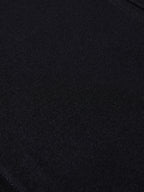 Black wool fabric texture close-up