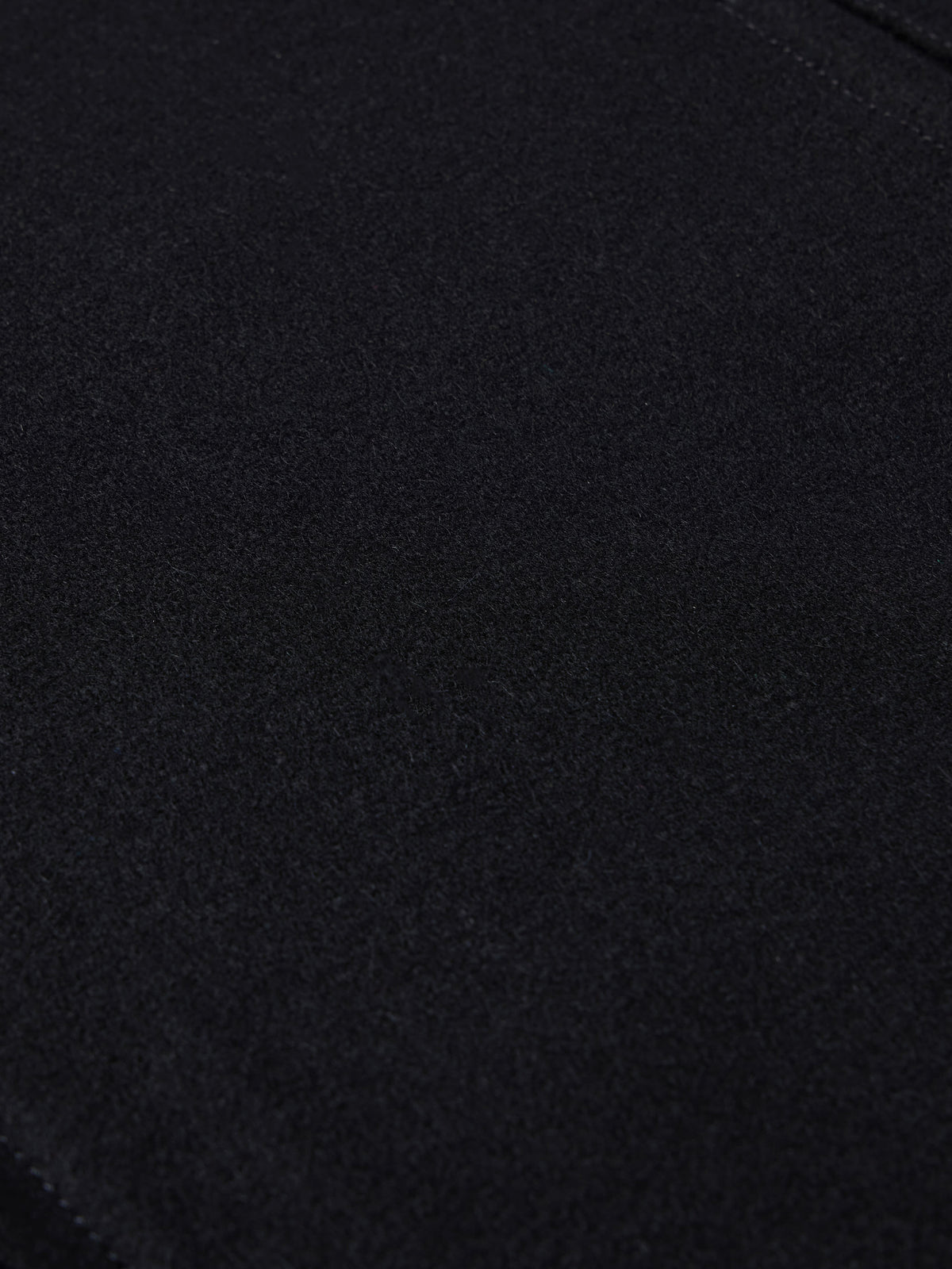 Black wool fabric texture close-up