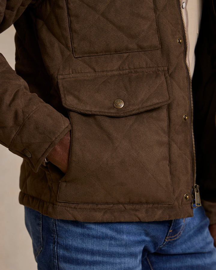 Quilted Microsuede Jacket - Schaefer Outfitter