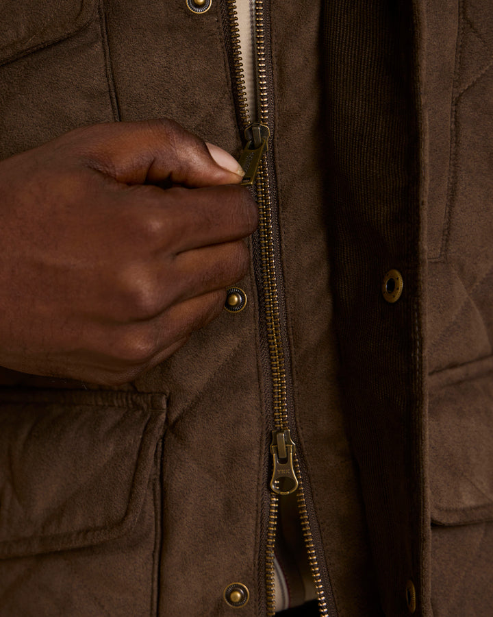 Quilted Microsuede Jacket - Schaefer Outfitter