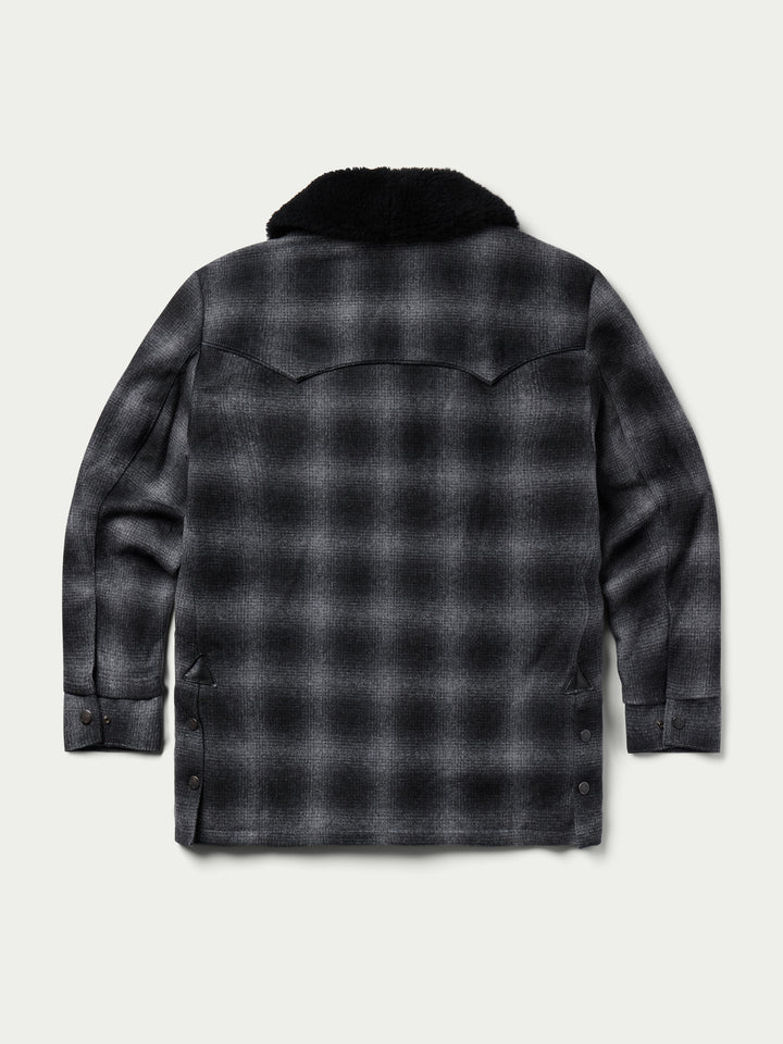 Wool Coat With Shearling Collar - Schaefer Outfitter