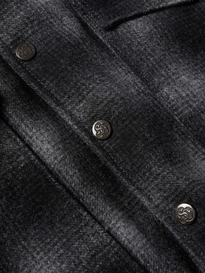 Wool Coat With Shearling Collar - Schaefer Outfitter