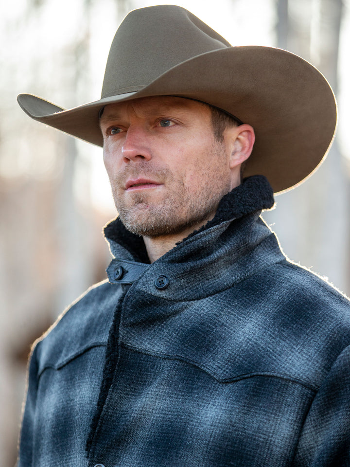 Wool Coat With Shearling Collar - Schaefer Outfitter