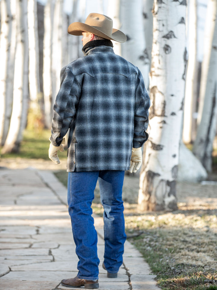 Wool Coat With Shearling Collar - Schaefer Outfitter