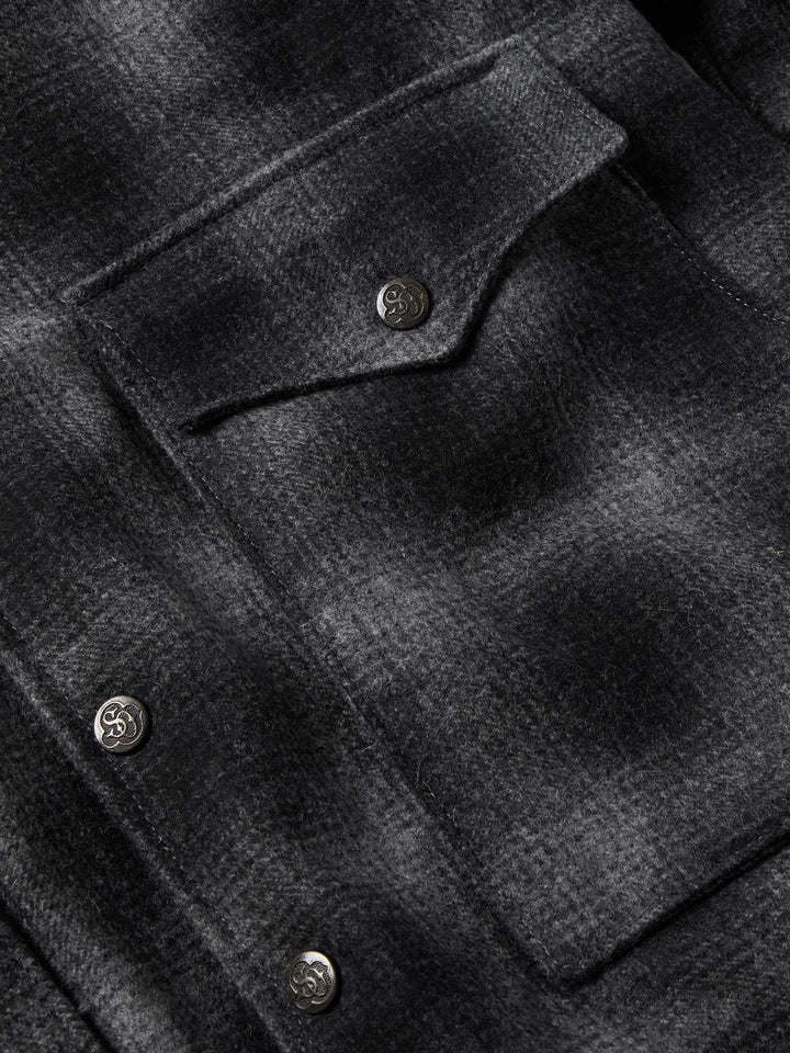 Wool Coat With Shearling Collar - Schaefer Outfitter