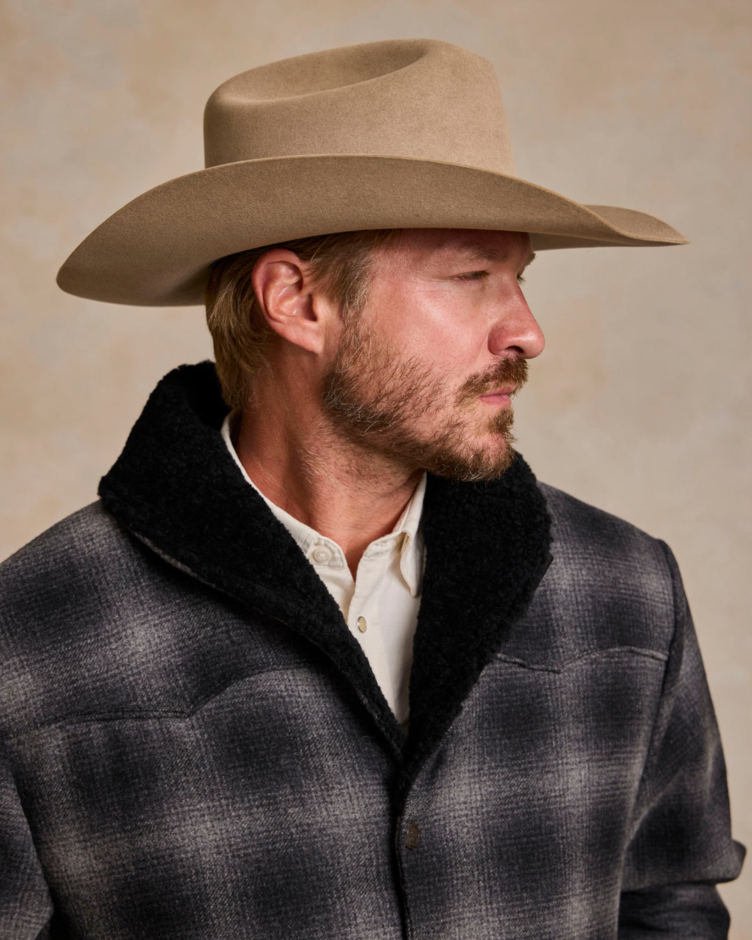 Wool Coat With Shearling Collar - Schaefer Outfitter