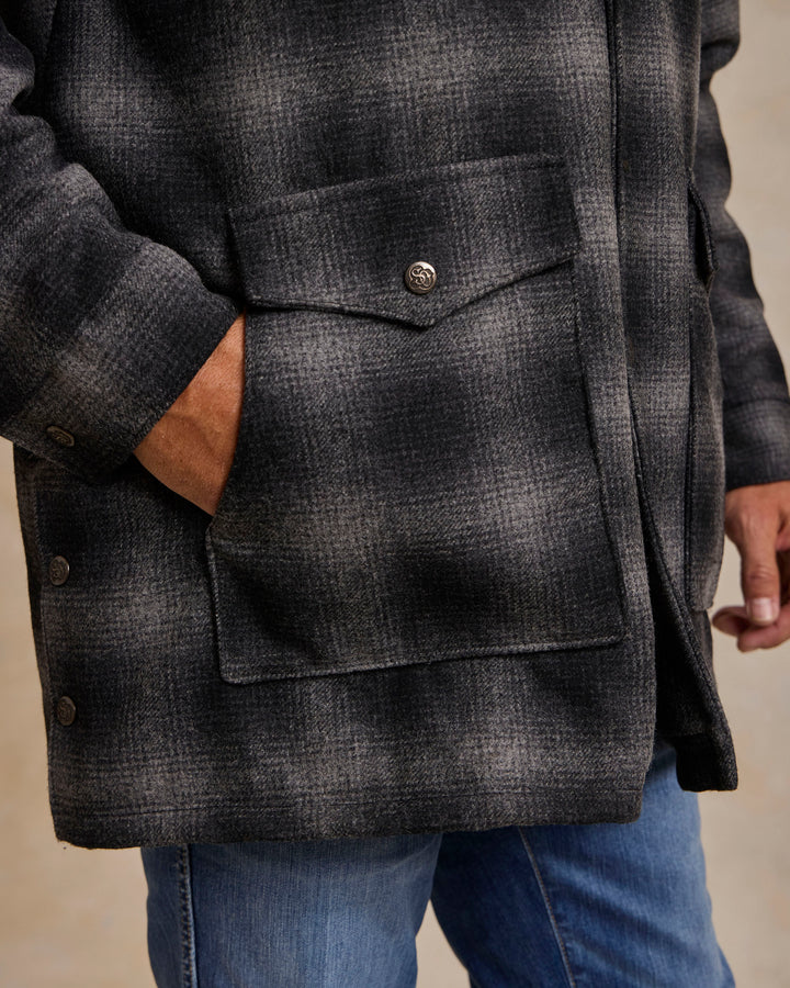 Wool Coat With Shearling Collar - Schaefer Outfitter