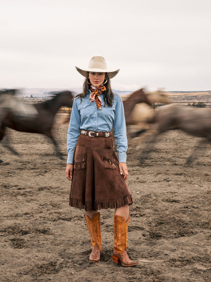 Women's Western Denim Pearl Snap - Schaefer Outfitter